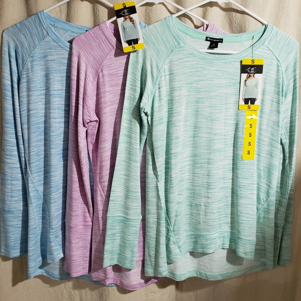 Champion Ladies' Long Sleeve Tee green - Picture 2 of 3